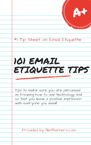 Email Etiquette Tip Sheet