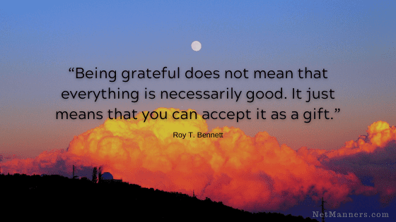 Accept Gratitude with Grace