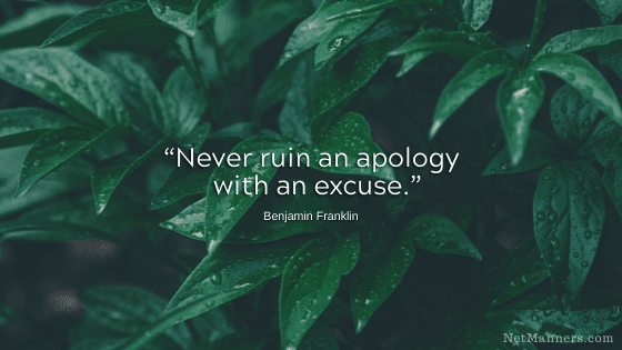 Always apologize for computer virus infections that impact others.