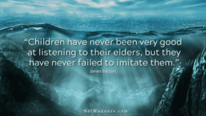 Teaching children email etiquette.