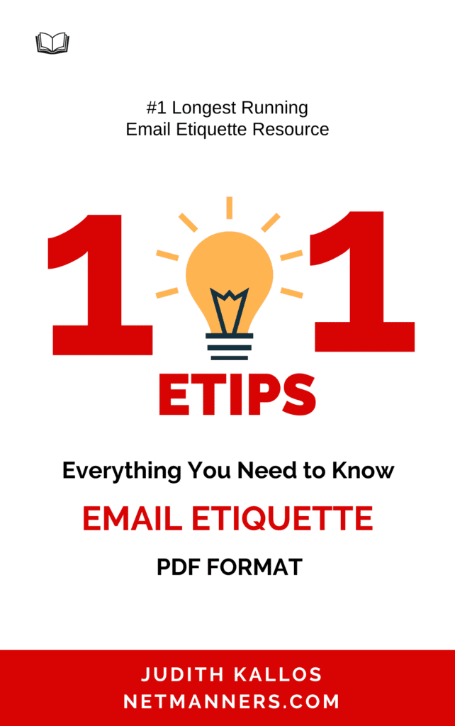 101 Email Etiquette Tips PDF