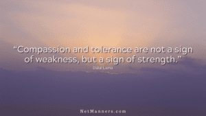 Include compassion in email and on social media.